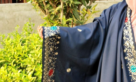 Swiss Shawl With Side border Embroidery